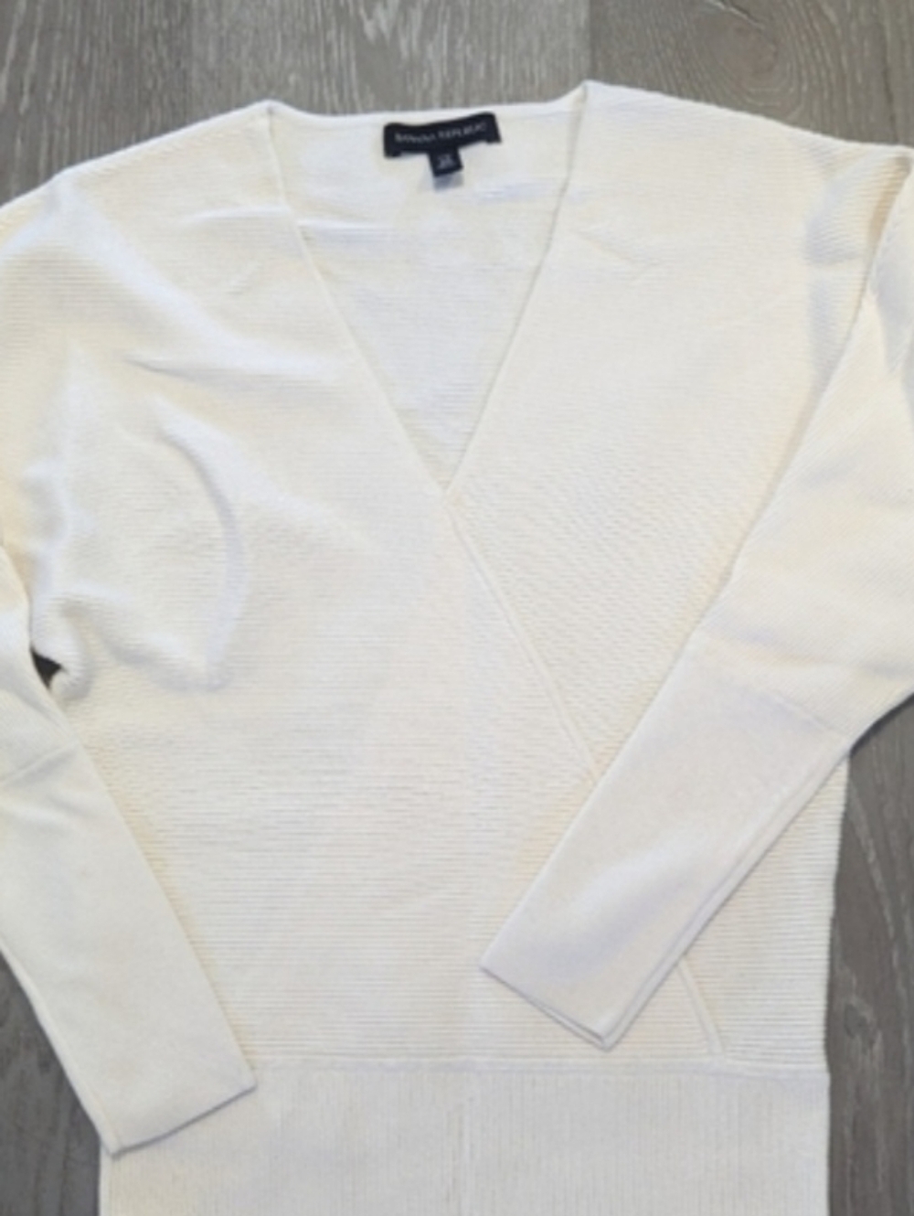BANANA REPUBLIC The RINA Front Wrap Ribbed Knit Dress - Picture 3 of 3